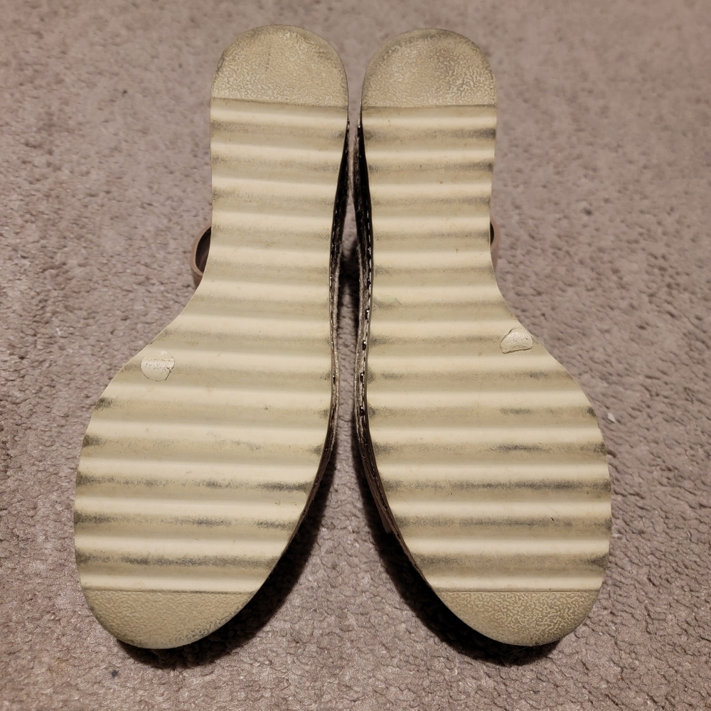 Vince Camuto Meestana Flatform Sandal Tan Size 7.5 - Picture 9 of 11